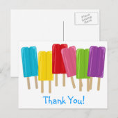 Carte Postale Popsicles et Pois (Devant / Derrière)