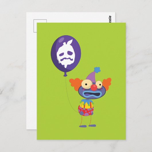 Carte postale Poptropica Zomberry Clown (Devant / Derrière)