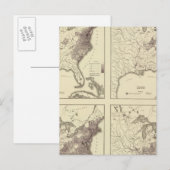 Carte Postale Population américaine 1790-1820 (Devant / Derrière)