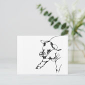 Carte Postale porc (Debout devant)