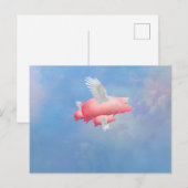 Carte Postale Porcelets volants (Devant / Derrière)