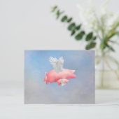 Carte Postale Porcelets volants (Debout devant)