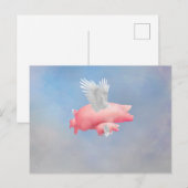 Carte Postale Porcelets volants (Devant / Derrière)