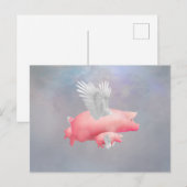 Carte Postale Porcelets volants (Devant / Derrière)