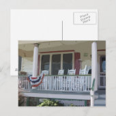 Carte Postale Porche avant dans Ocean Grove NJ (Devant / Derrière)