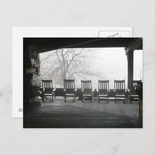 Carte Postale Porche chaise en roche avec belle vue (Devant / Derrière)