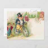 Carte Postale Porcs Romantiques (Devant / Derrière)