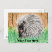 Carte Postale Porcupine (Devant / Derrière)