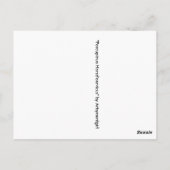 Carte Postale Porcupinus Hoerd'oervicus (Dos)