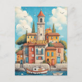 Carte Postale Porec Croatie République Voyage (Devant)
