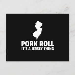Carte Postale Pork Roll Son New Jersey Thing State NJ Design
