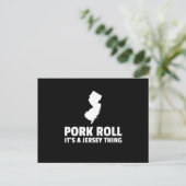 Carte Postale Pork Roll Son New Jersey Thing State NJ Design (Debout devant)