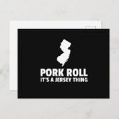 Carte Postale Pork Roll Son New Jersey Thing State NJ Design (Devant / Derrière)