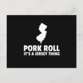 Carte Postale Pork Roll Son New Jersey Thing State NJ Design (Devant)