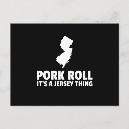 Carte Postale Pork Roll Son New Jersey Thing State NJ Design (Devant)