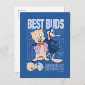 Carte Postale Porky Pig & DAFFY DUCK™ Meilleurs Potes (Devant / Derrière)