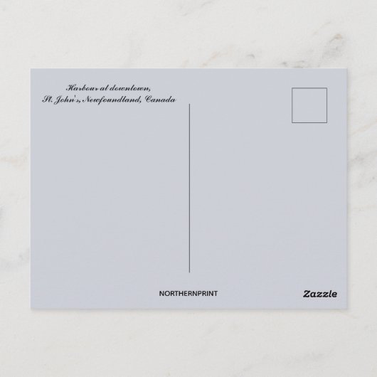 Carte Postale Port à St. John's Terre-Neuve Canada (Dos)