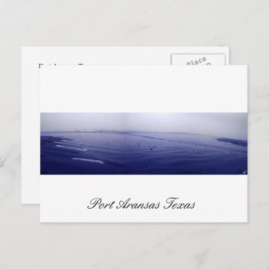 Carte Postale Port Aransas (panoramic) Fog Postcard (Devant / Derrière)