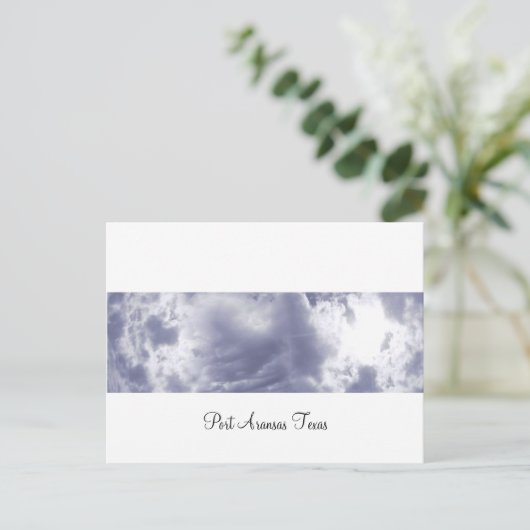 Carte postale Port Aransas (Panoramique) Nuages (Debout devant)