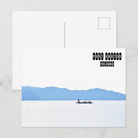 Carte Postale Port Barton des Philippines (Devant / Derrière)