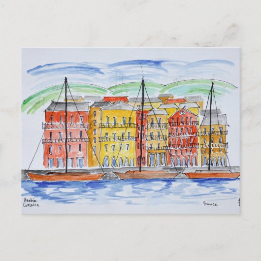 Carte Postale Port, Bastia | Corse, France (Devant)