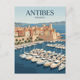 Carte Postale Port d'Antibes France