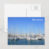 Carte Postale Port de Barcelone (Devant / Derrière)