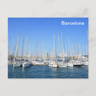 Carte Postale Port de Barcelone