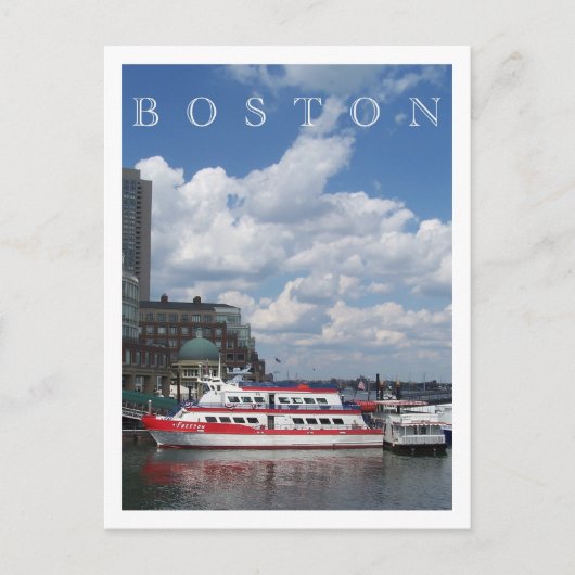Carte Postale Port de Boston (Devant)