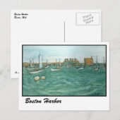 Carte Postale Port de Boston (Devant / Derrière)