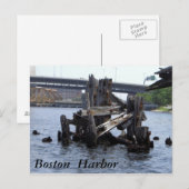 Carte Postale Port de Boston (Devant / Derrière)