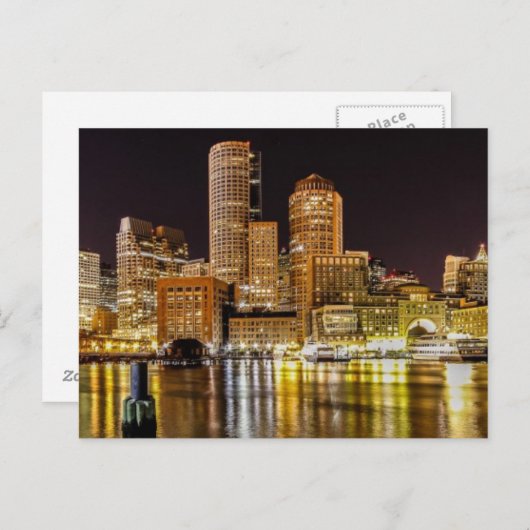 Carte Postale Port de Boston (Devant / Derrière)