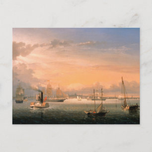 Carte Postale Port de Boston par Fitz Henry Lane