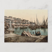 Carte Postale Port de Brixham, Devon c.1895 (Devant)