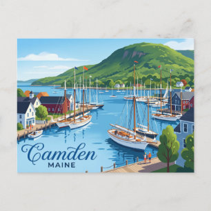 Carte Postale Port de Camden USA