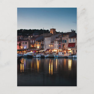 Carte Postale Port de Cassis la nuit