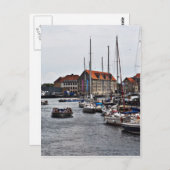 Carte Postale Port de Copenhague (Devant / Derrière)