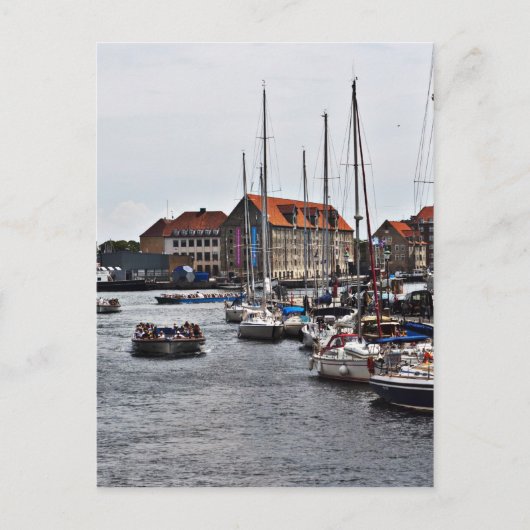 Carte Postale Port de Copenhague (Devant)