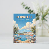 Carte Postale Port de Fornells Espagne (Debout devant)