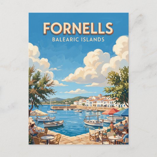 Carte Postale Port de Fornells Espagne (Devant)