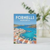 Carte Postale Port de Fornells Espagne (Debout devant)