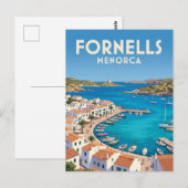 Carte Postale Port de Fornells Espagne (Devant / Derrière)