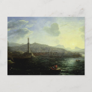Carte Postale Port de Gênes, Vue mer