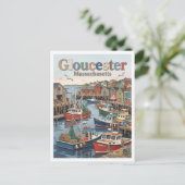 Carte Postale Port de Gloucester Massachusetts (Debout devant)