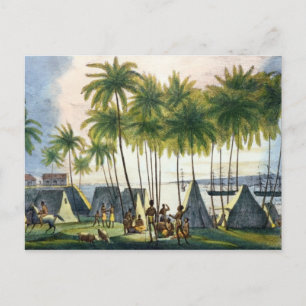 Carte Postale Port de Hanarourou dans les îles Sandwich