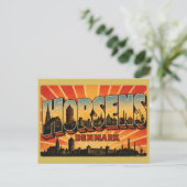 Carte Postale Port de Horsens Danemark (Debout devant)