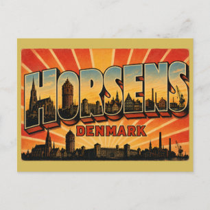 Carte Postale Port de Horsens Danemark