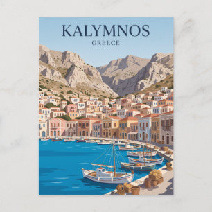 Carte Postale Port de Kálymnos Grèce