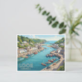 Carte Postale Port de Looe Angleterre (Debout devant)