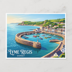 Carte Postale Port de Lyme Regis Angleterre
